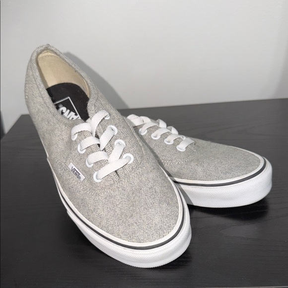 Vans Shoes - Vans Classic Gray and White Canvas Shoes
